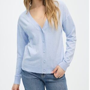Reitmans R Essentials‎ Light Blue cardigan